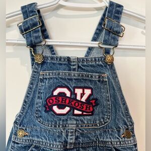 Vintage 90s OshKosh B'gosh Kids Blue Denim Overalls with Logo